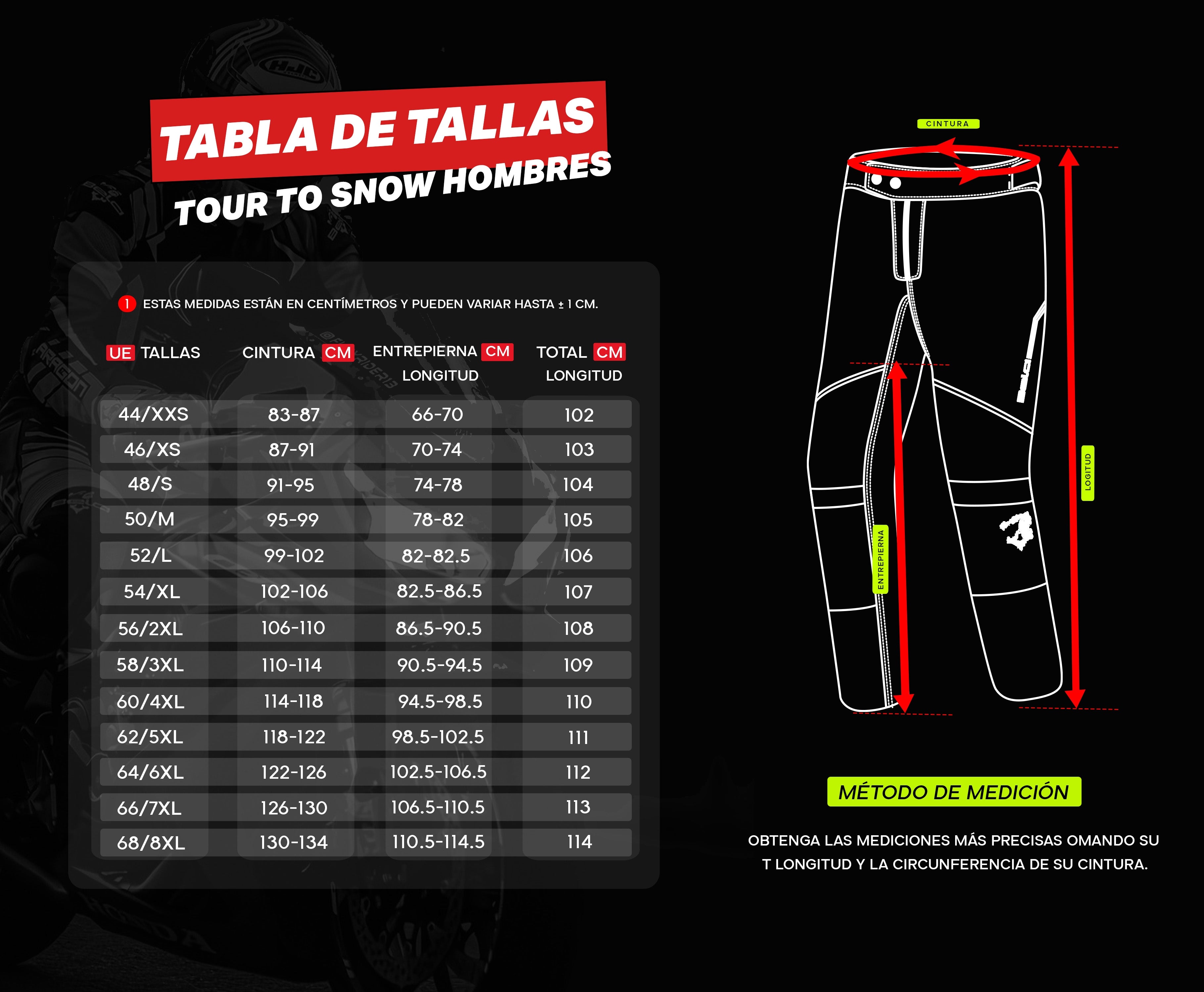 BELA - Pantalón Textil Tour to Snow Negro/Antra/Hielo/Rojo