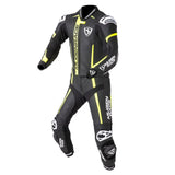 MUGENRACE MNR-1911 Traje Cuero Mucho Negro Amarillo Blanco - Mono