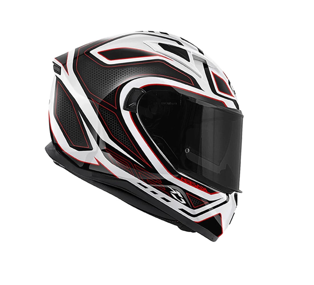 KAPPA KV56 Moto Integral Turismo Casco Rojo Neon Blanco - CASCO