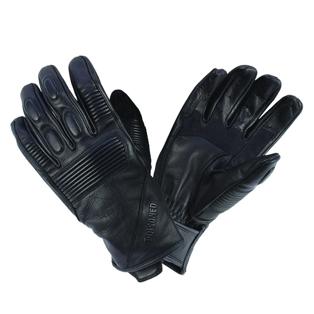 Poisoned - Guantes Piel Phanton Negro