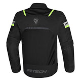 Casaco de motociclista R-TECH SPIRAL MESH para homem, têxtil, amarelo, farinha, preto, vermelho