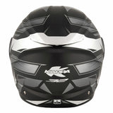 KAPPA KV32 Orlando Moto Abatible Casco Negro Plata - CASCO