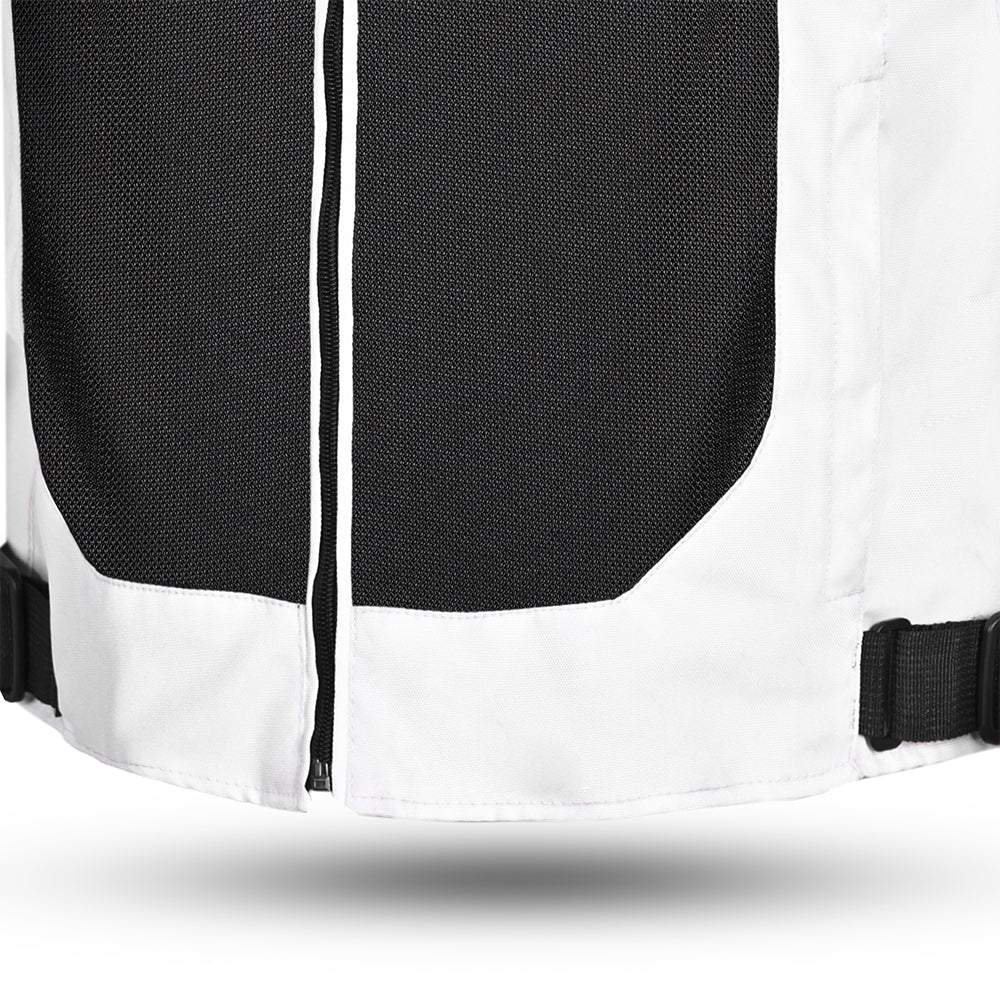 R-TECH SPIRAL MESH CHAQUETA DE MOTO DE HOMBRE TEXTIL  NEGRO BLANCO VERDE