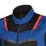 R-TECH SPIRAL MESH CHAQUETA DE MOTO DE HOMBRE TEXTIL  AZUL NEGRO ROJO