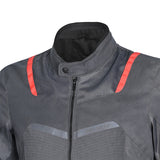 R-TECH SPIRAL MESH CHAQUETA DE MOTO DE HOMBRE TEXTIL ANTRACITA GRIS NEGRO ROJO