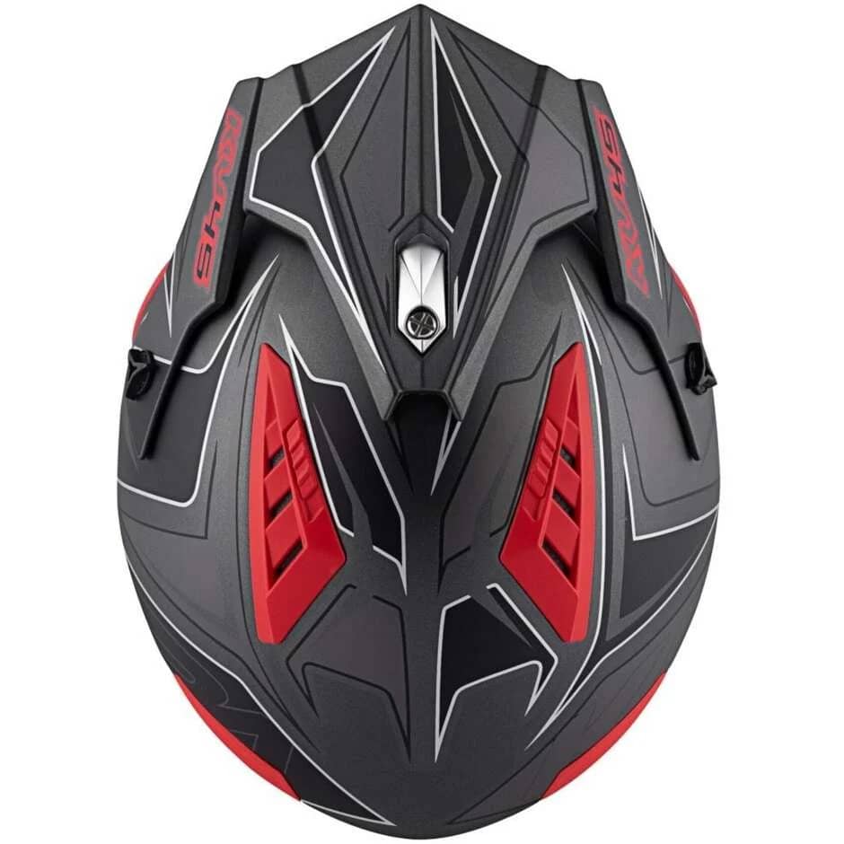 KAPPA KV45 Trial Gemini Jet Urban Turismo Casco Negro Mate Rojo - CASCO