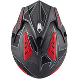 KAPPA KV45 Trial Gemini Jet Urban Turismo Casco Negro Mate Rojo - CASCO