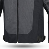 R-TECH SPIRAL MESH CHAQUETA DE MOTO DE HOMBRE TEXTIL  GRIS NEGRO ROJO