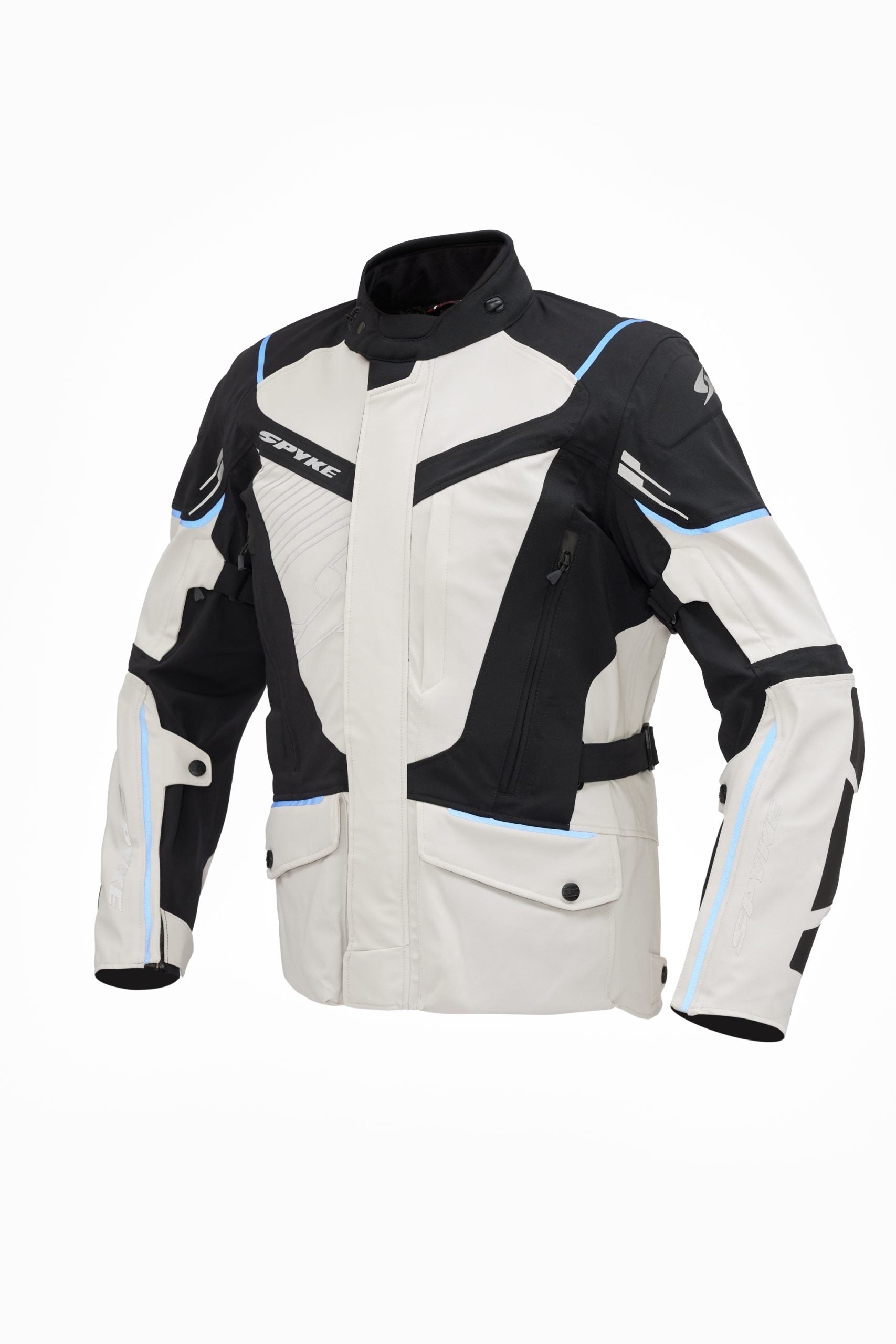SPYKE - ARTICA DRY TECNO JACKET GREY/BLACK/BLUE - SECURTEX MOTOR S.L (t/a MaximoMoto)