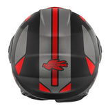 KAPPA KV37 EVO Moto Cara Abierta Casco Negro Mate Rojo Titanio - CASCO