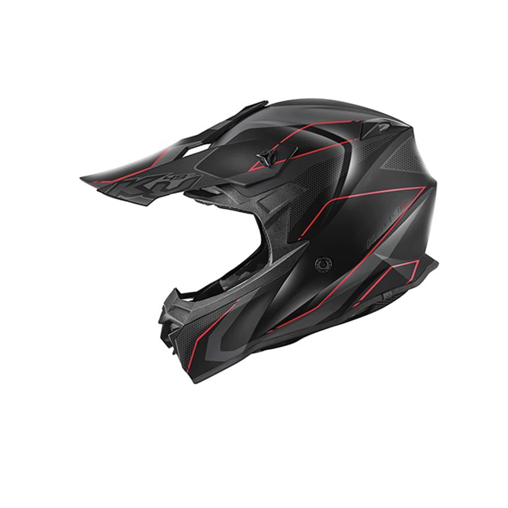 Kappa KV49 EVO Chaser moto Cross Casco Negro Gris Rojo - CASCO