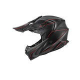 Kappa KV49 EVO Chaser moto Cross Casco Negro Gris Rojo - CASCO