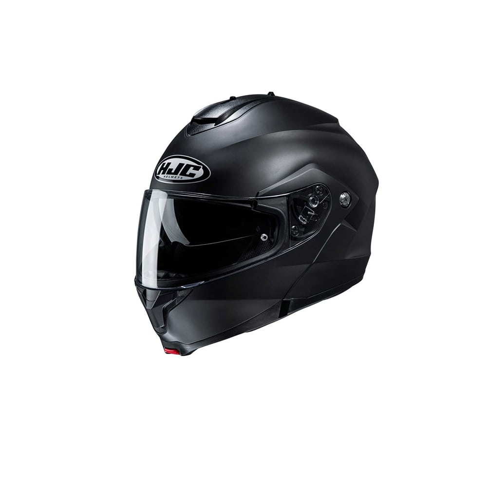 HJC C91N DEPORTIVO MOTOCICLETA CASCO MODULAR SEMIPLANO NEGRO