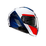 HJC i91 BINA MC21 Casco Modular de moto Blanco Azul Rojo