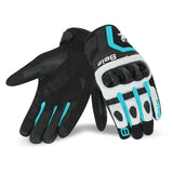 BELA - Guante Piel Air Flow Lady Negro/Turquesa