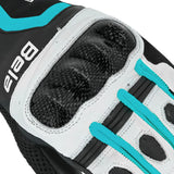 BELA - Guante Piel Air Flow Lady Negro/Turquesa