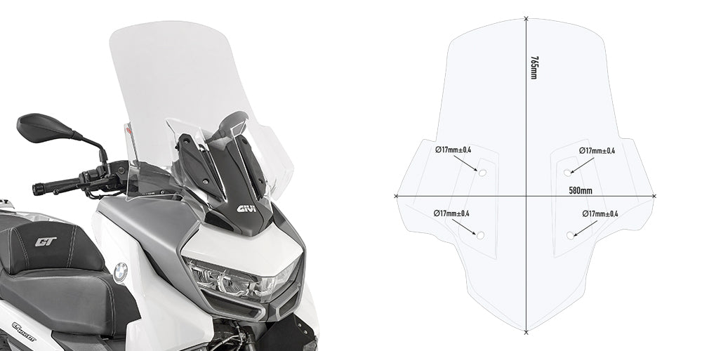 GIVI PARABRISAS KITA BMW CGT 400 - Accesorios
