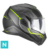 CGM 515S VERSO RACE CASCO DE MOTO NEGRO AMARILLO FLUO OPACO