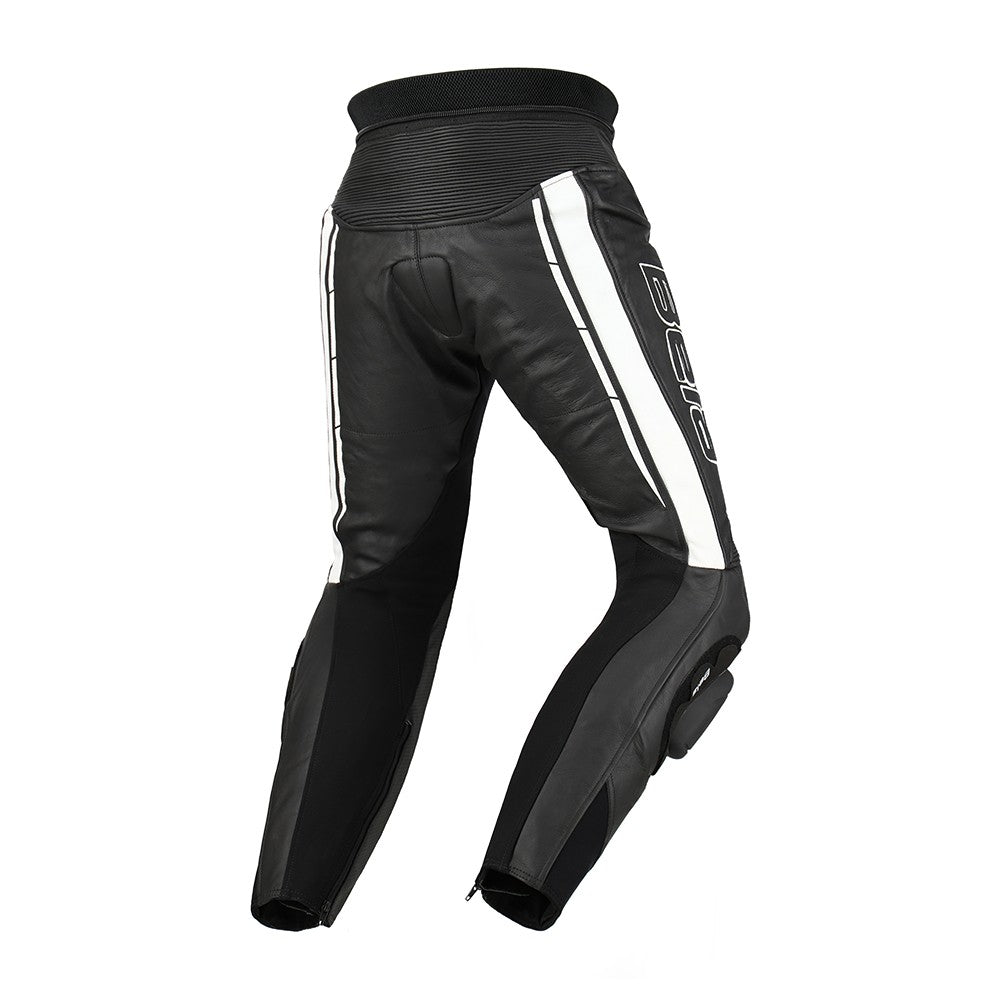 BELA - Pantalón Piel Rocket Man Pant Negro/Blanco