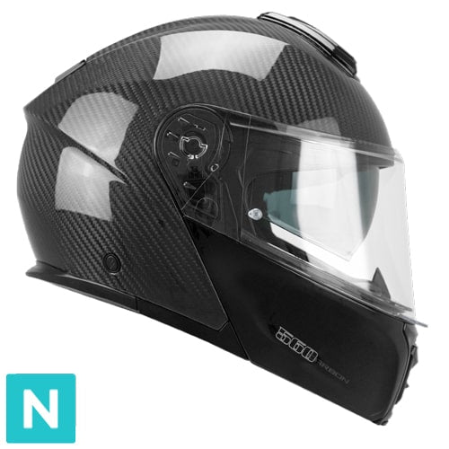 Casque modulaire CGM 560C MAD MONO CARBONE noir opaque