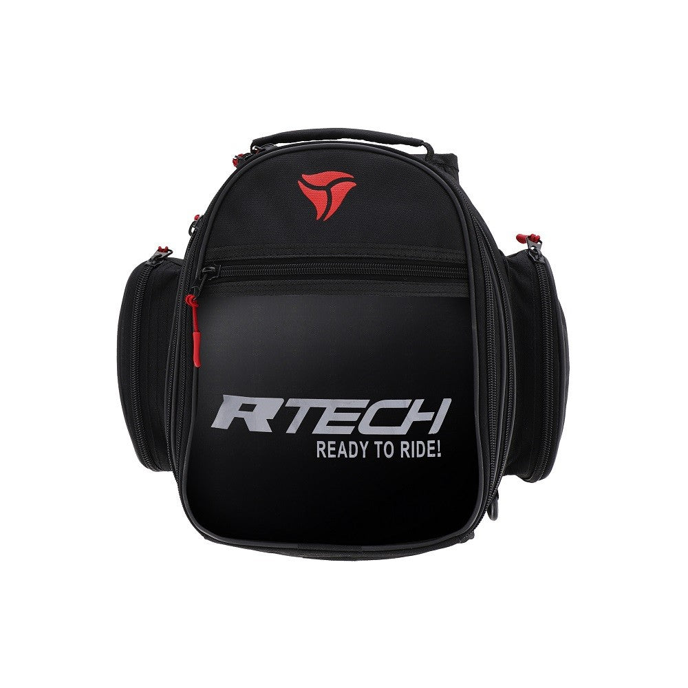 R-TECH - Zaino hobo in pelle/tessuto