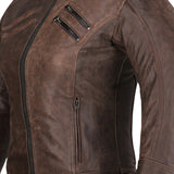 R-TECH - Chaqueta Piel Bold Lady Marrón