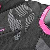 R-TECH Chaqueta Textil Knight Rider (Short) Negro/Fuschia