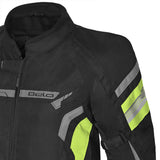 VESTE DE MOTO HOMME BELA HIGHLAND NOIR GRIS JAUNE