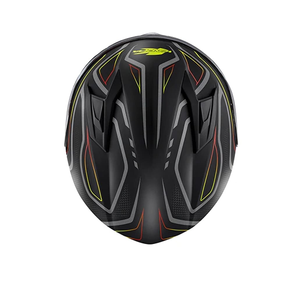 KAPPA KV56 BR Motocicleta Integral Casco Amarillo Neón Gris - CASCO