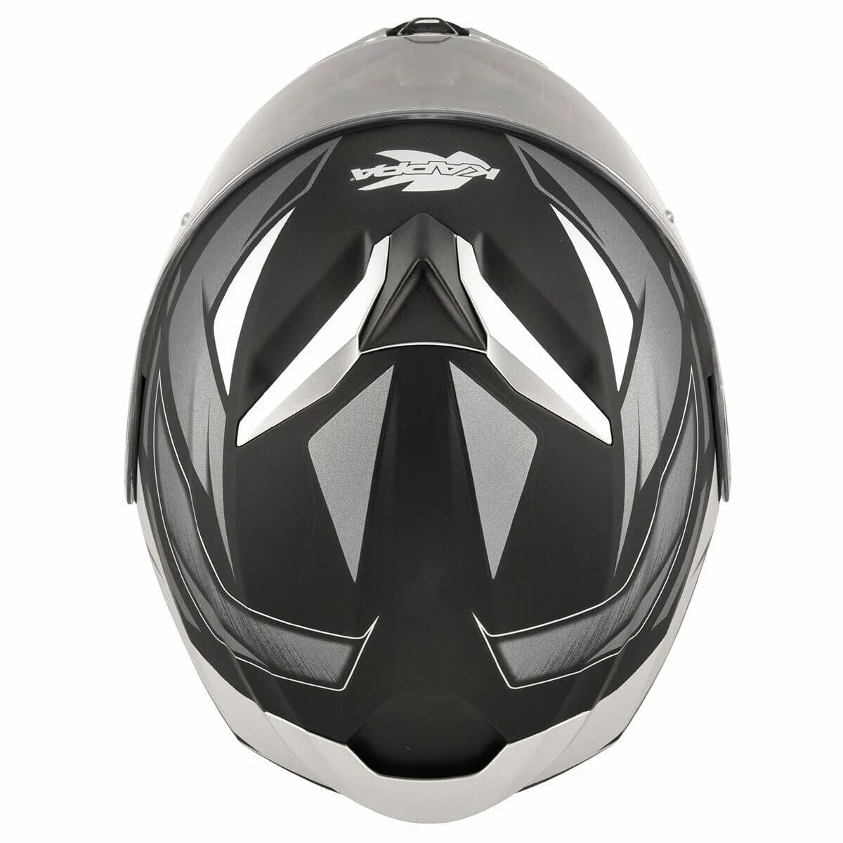 KAPPA KV32 Orlando Moto Abatible Casco Negro Plata - CASCO