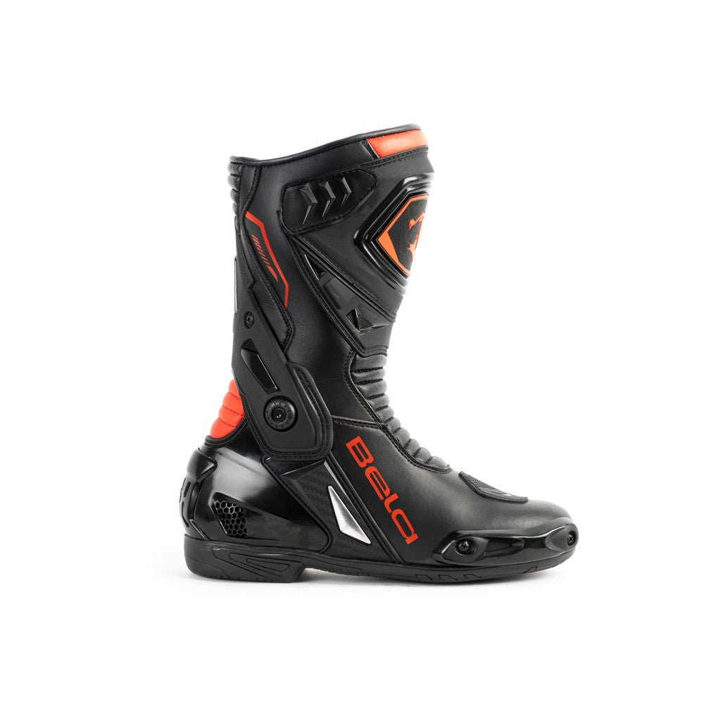 BELA - Botas Piel Thunder Racing Negro/Rojo