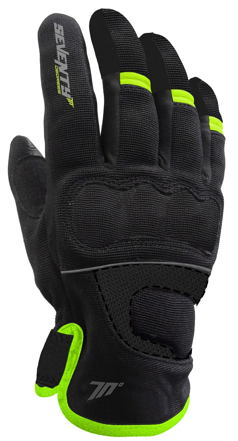 LUVA SEVENNTY SD-C45 INVERNO URBAN MULHERES PRETO/AMARELO