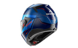 Casco Moto SHARK OXO MEKARIUM Blu Cromo Arancione