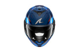 Casco Moto SHARK OXO MEKARIUM Blu Cromo Arancione