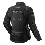 Casaco de motociclista Shima Tracker para mulher, preto.
