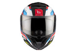 MT Atom 2 Sv Bast A0 Gloss Pearl Casco de motocicleta abatible