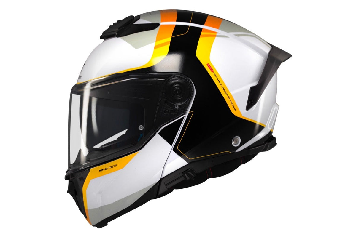 Casco integral para motocicleta MT ATOM 2 SV Emalla B3 de carbono brillante