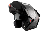 MT Genesis SV Solid A1 abatible, negro brillante Casco de motocicleta 