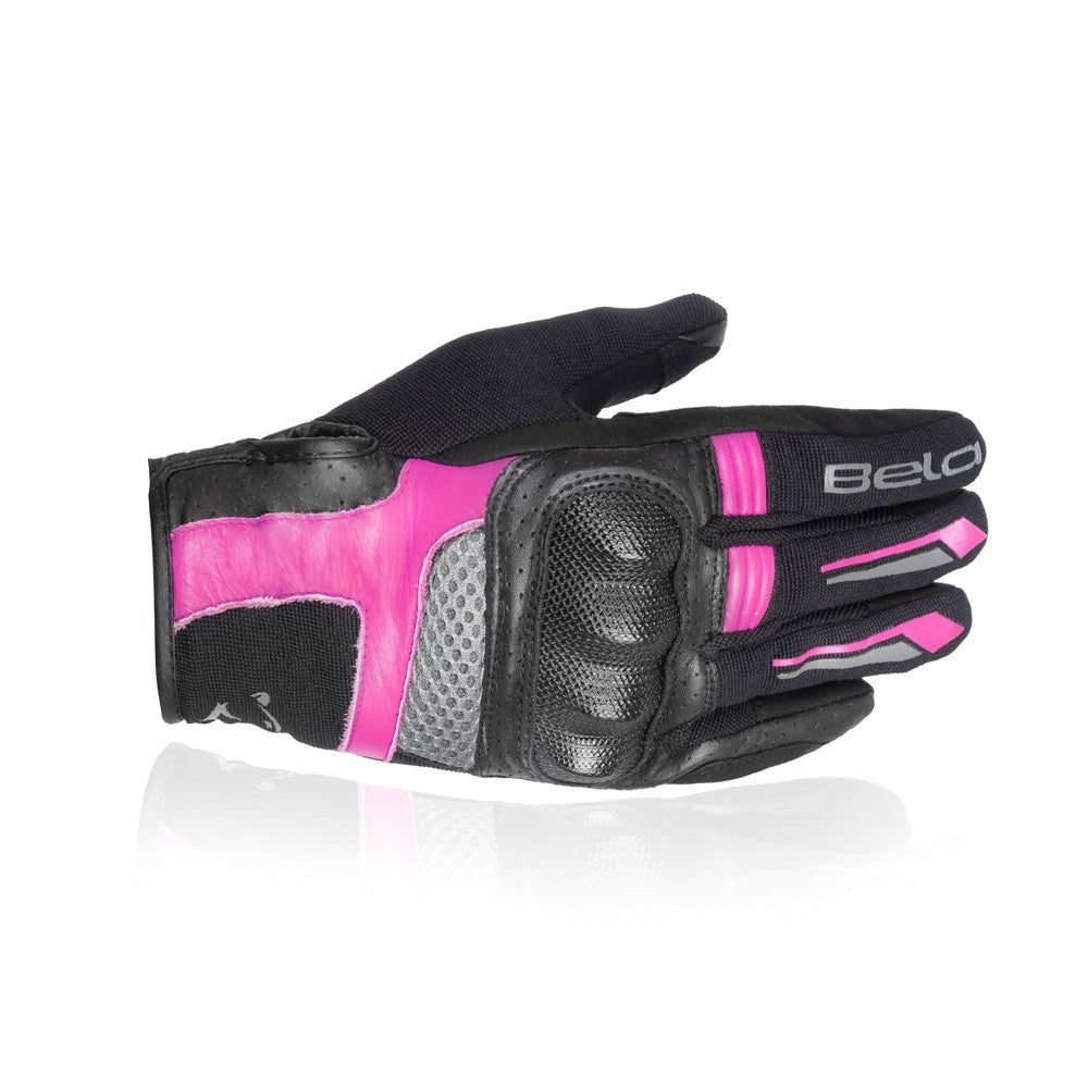 BELA - Guante Textil Hero Air Lady Negro/Rosa