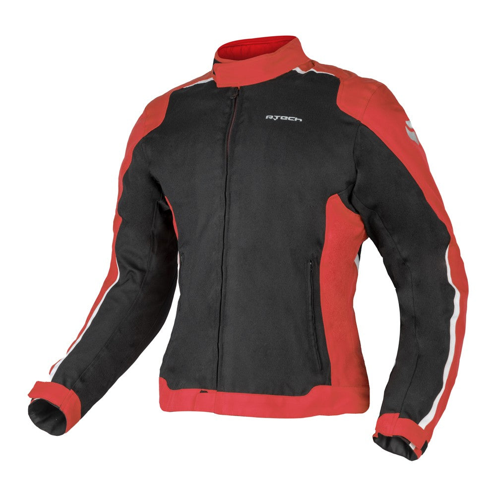 R-TECH - Chaqueta Textil Motril Lady Negro/rojo