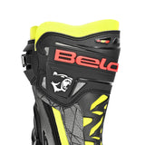 BELA AIR RIDER GP-1 BOTAS DE MOTO RACING NEGRO AMARILLO FLOUR