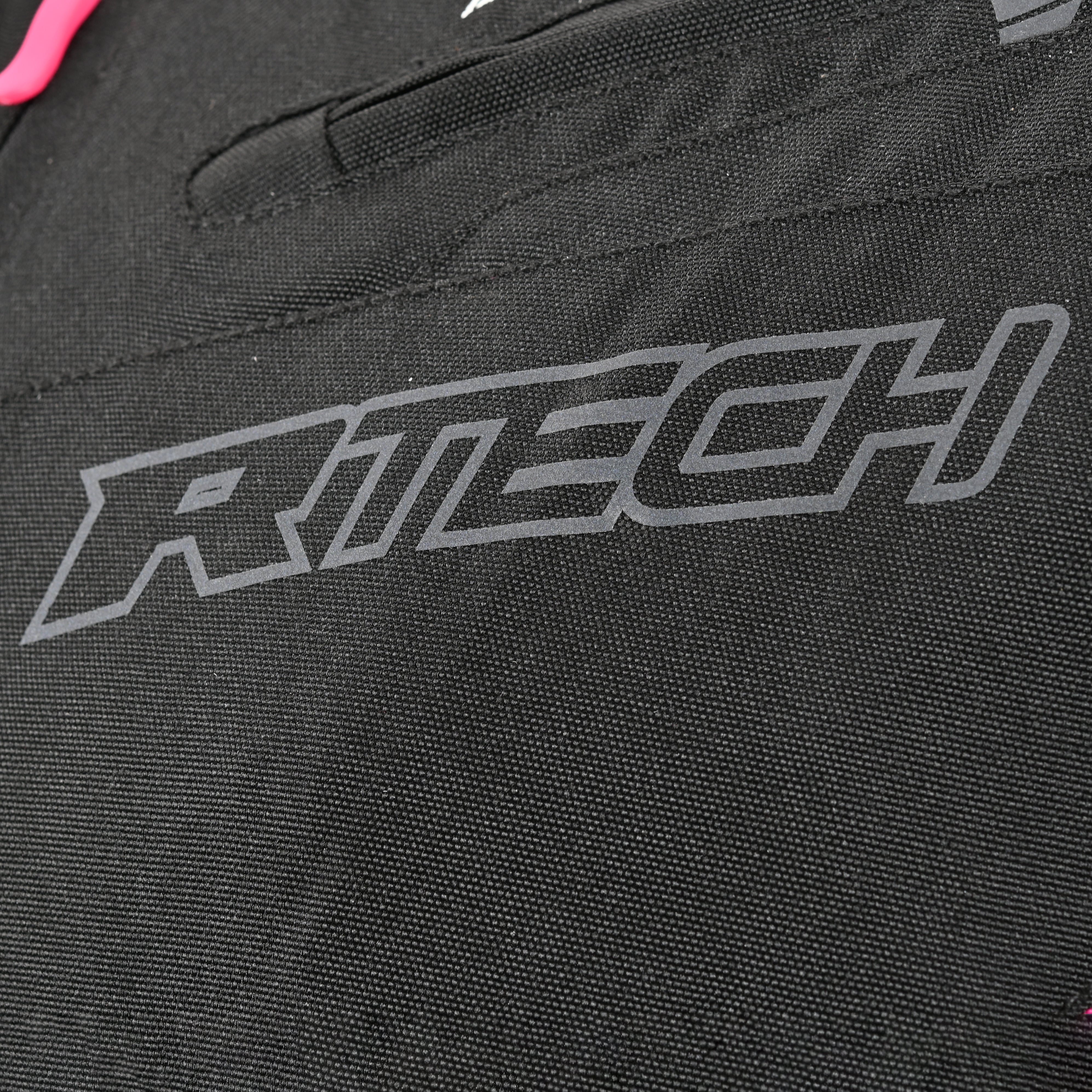 R-TECH Chaqueta Textil Knight Rider (Short) Negro/Fuschia