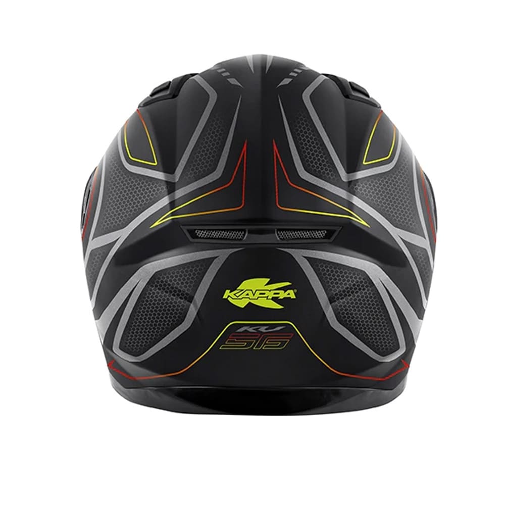 KAPPA KV56 BR Motocicleta Integral Casco Amarillo Neón Gris - CASCO