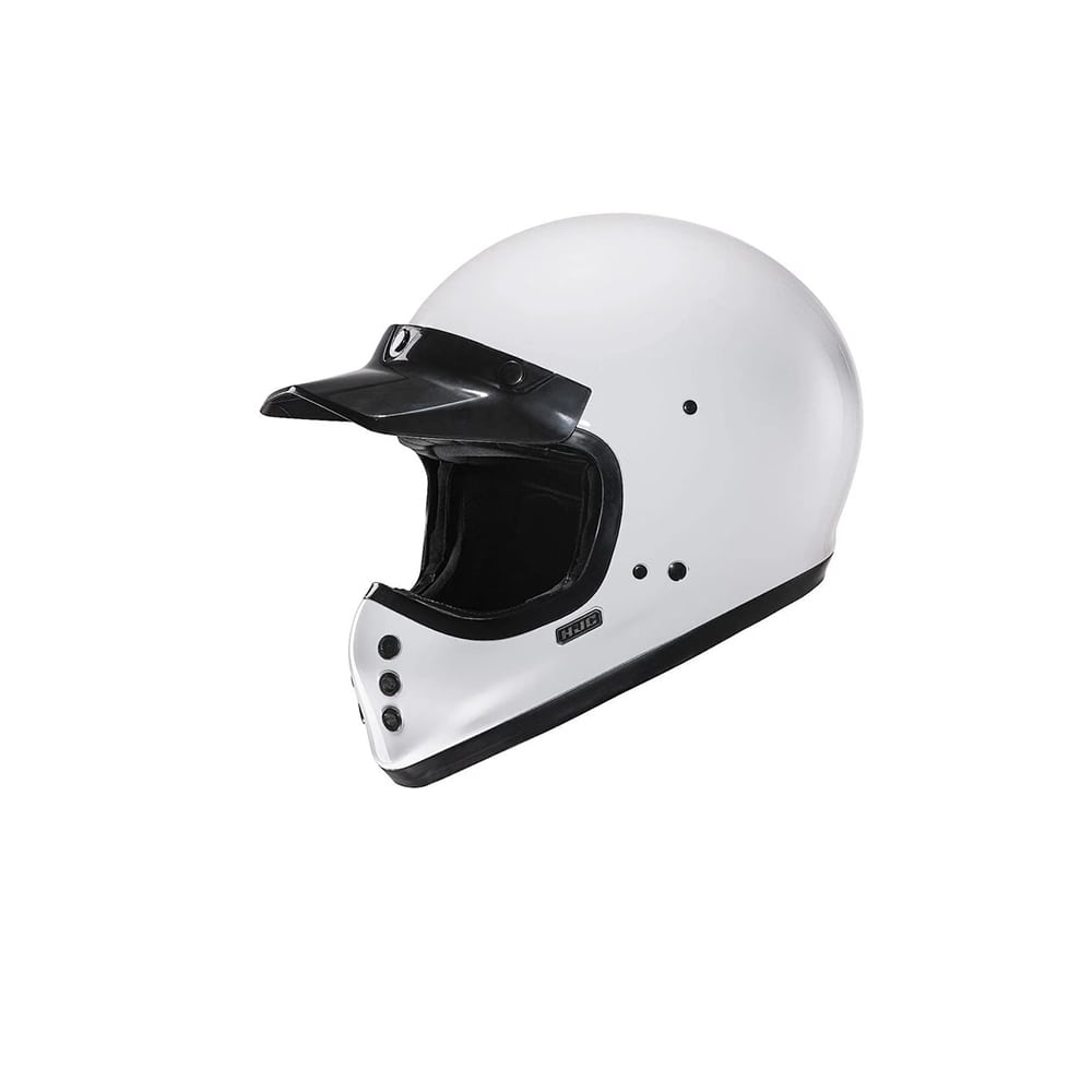 HJC V60 TODOTERRENO DE MOTO ESTILO CLÁSICO CASCO BLANCO