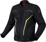 OZONE DELTA IV CHAQUETA DE MOTO NEGRO AMARILLO FLOUR