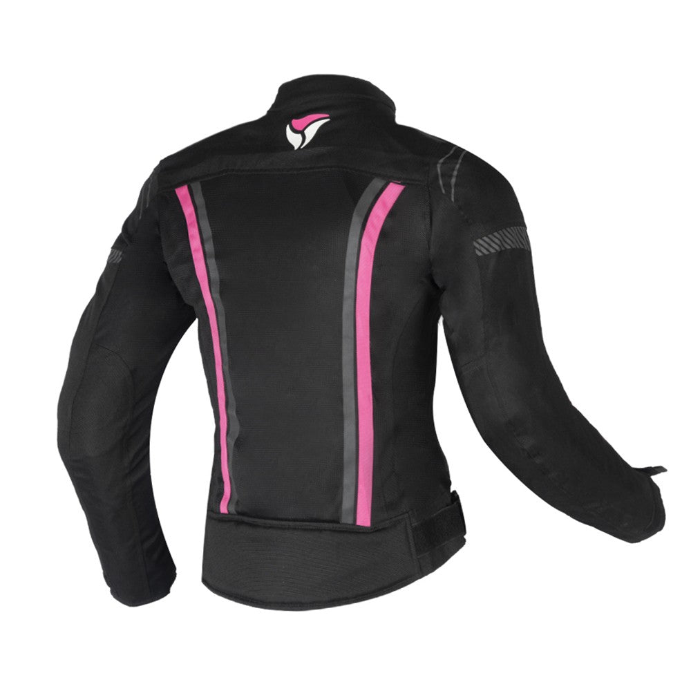 R-TECH - Chaqueta Textil Palma Lady Negro/Rosa