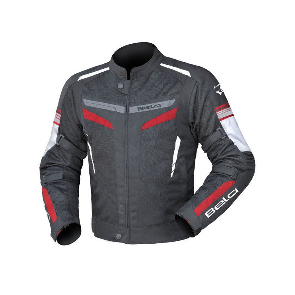 BELA - Chaqueta Textil Sprinter Negro/Rojo