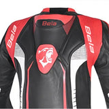 BELA X Race 1Pc Mono De Moto Negro Blanco Rojo