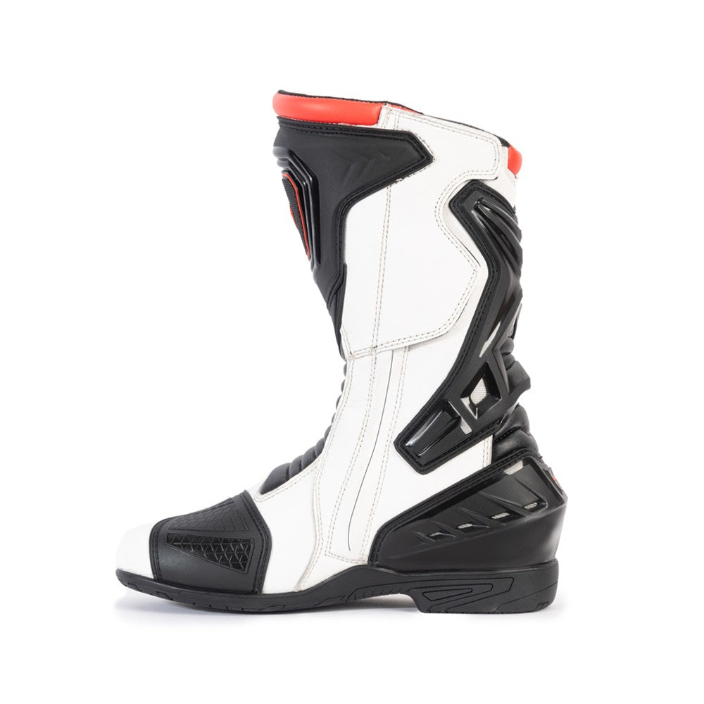 R-TECH - Botas Piel Tornado 2.0 WP Negro/Blanco/Rojo