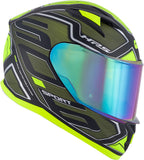 GIVI CASCO FULL 506/SPORT. LED/DEEP VERDE-MT/YELLOW